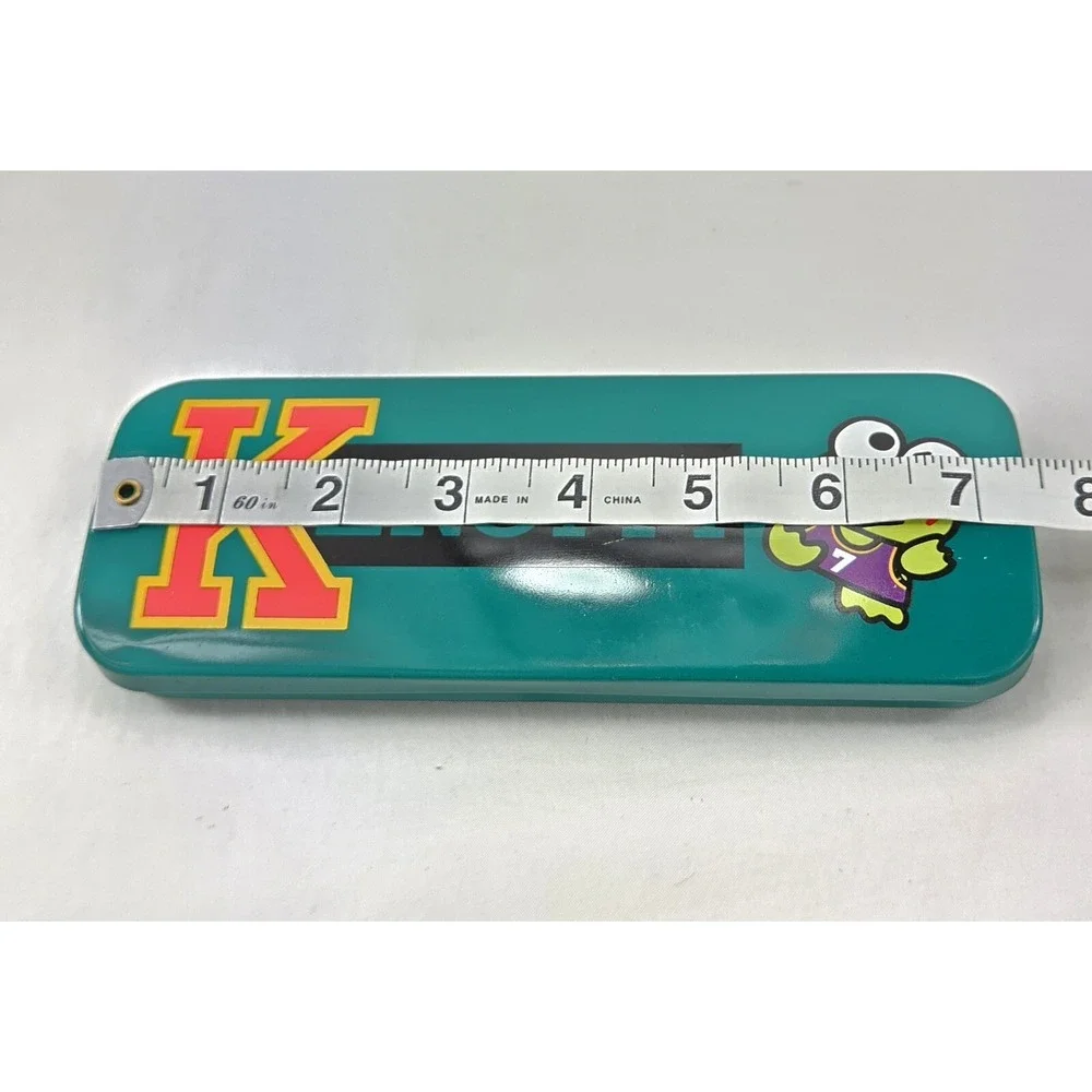 Vintage Sanrio My Keroppi Frog Tin Metal Pen Case Pencil Box 1994 Y2K Rare Green